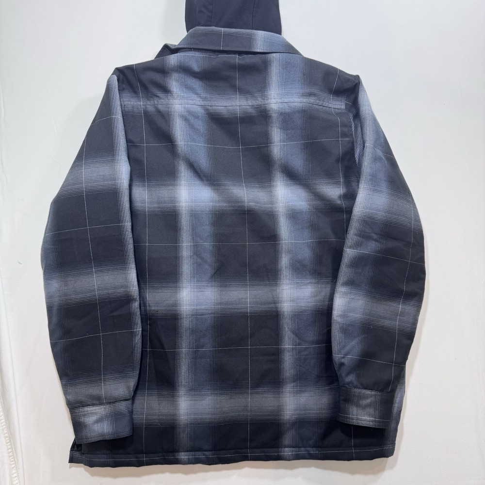 DIXXON Flannel DESTROYER Hooded Flannel Jacket Men's XL Plaid‎ Zip Snap Grunge - Picture 10 of 11